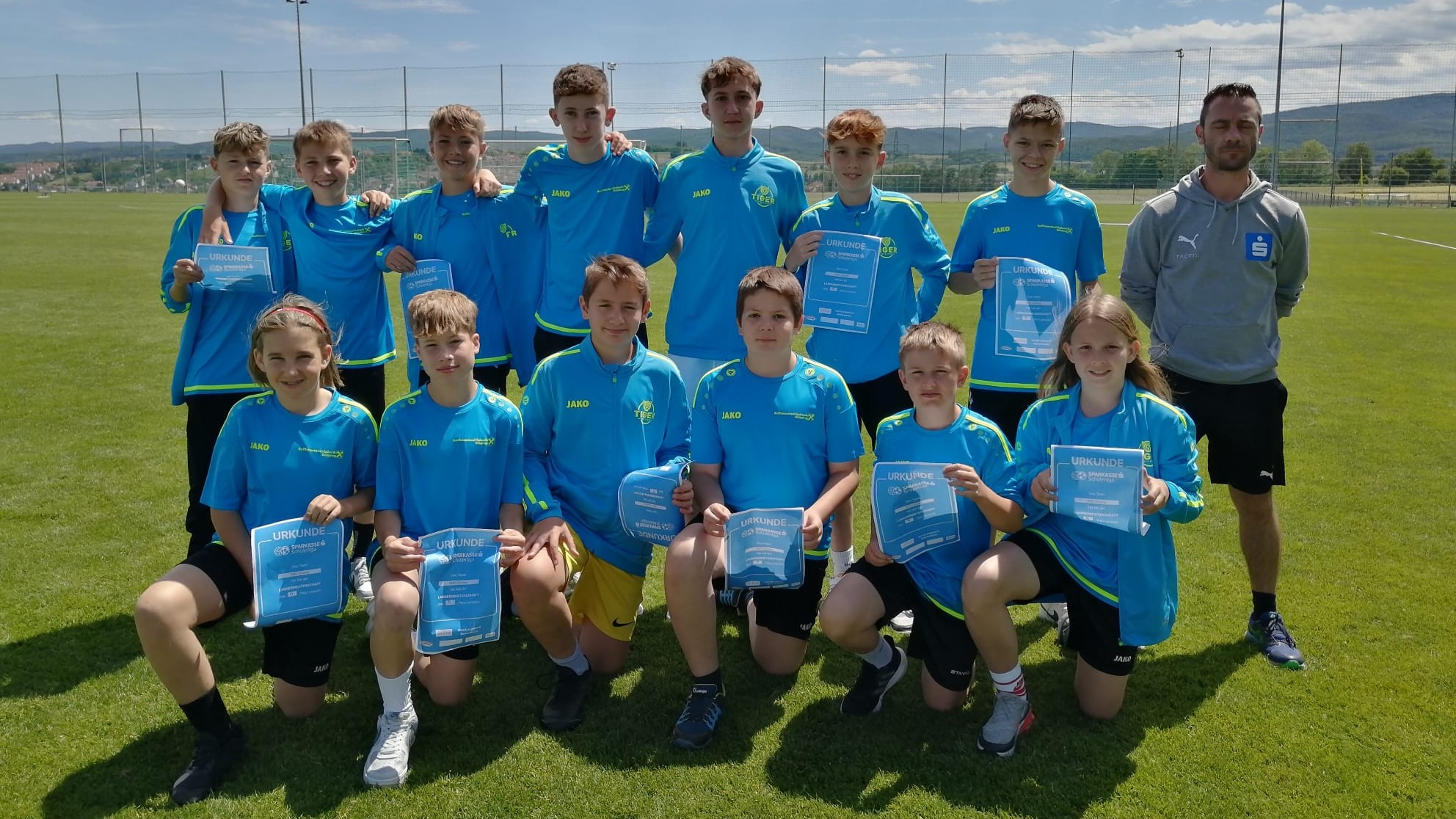 Schülerliga Fußball 4. Platz banner