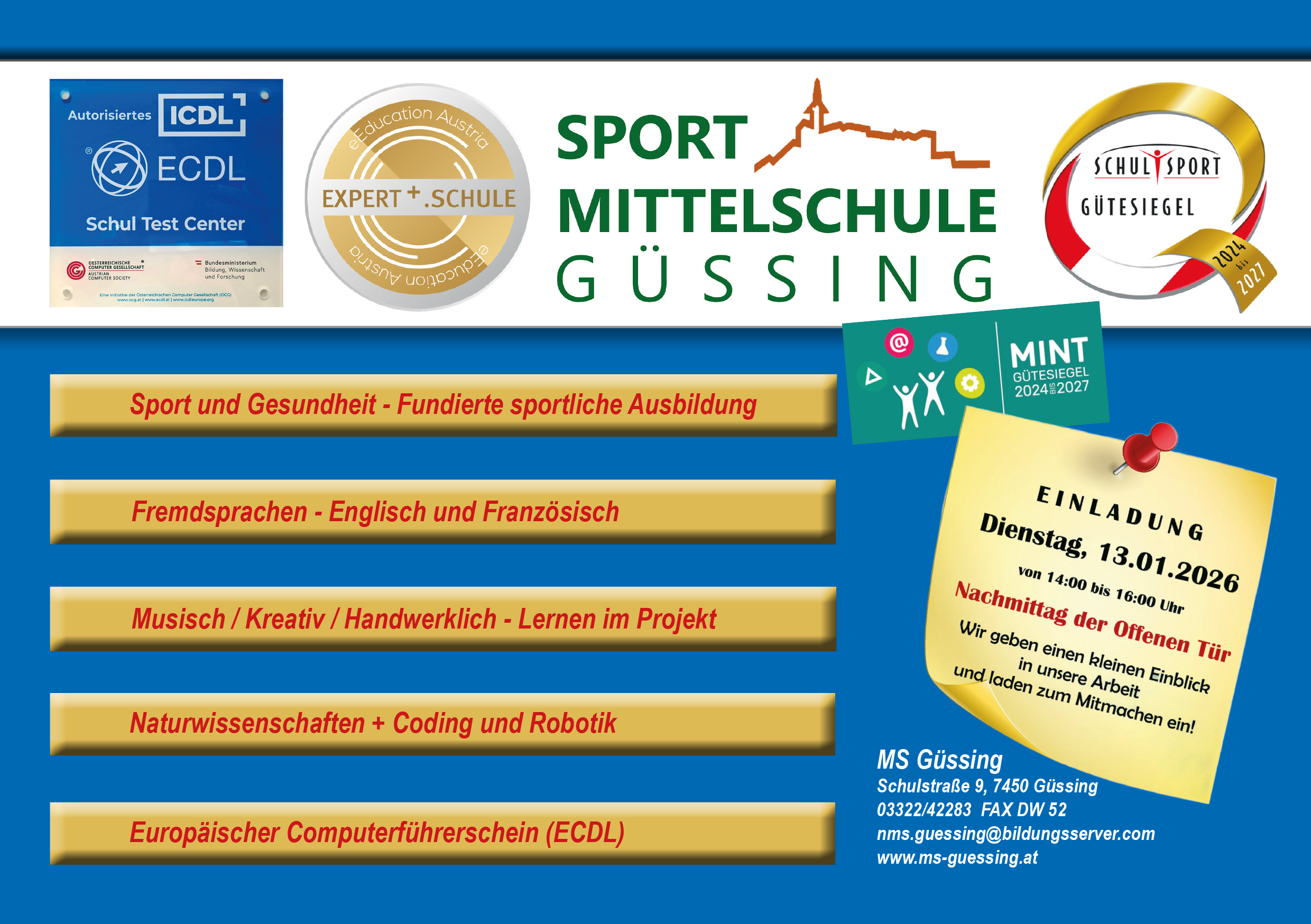 SMS Güssing Inserat 25 26